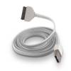 USB Cable Silicone white  iPhone 3G / 3GS / 4 /4S